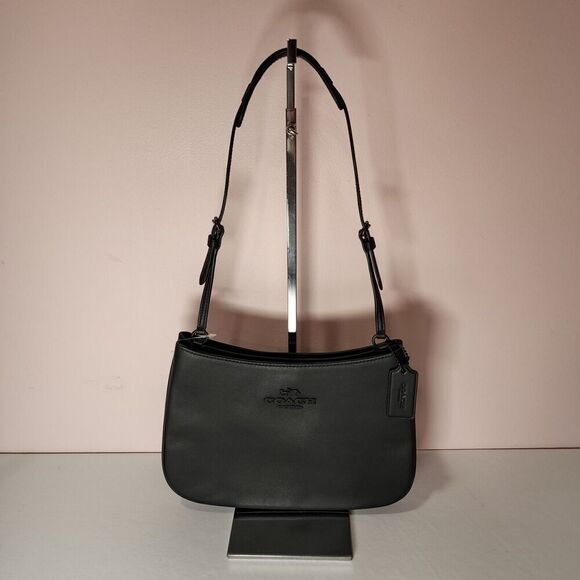 NWT Coach CP101 Penelope Leather Shoulder Bag Black - Picture 7 of 7
